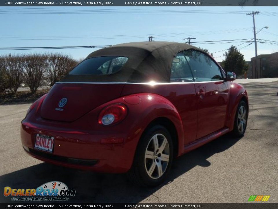 2006 Volkswagen New Beetle 2.5 Convertible Salsa Red / Black Photo #5