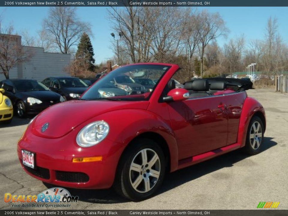 2006 Volkswagen New Beetle 2.5 Convertible Salsa Red / Black Photo #9