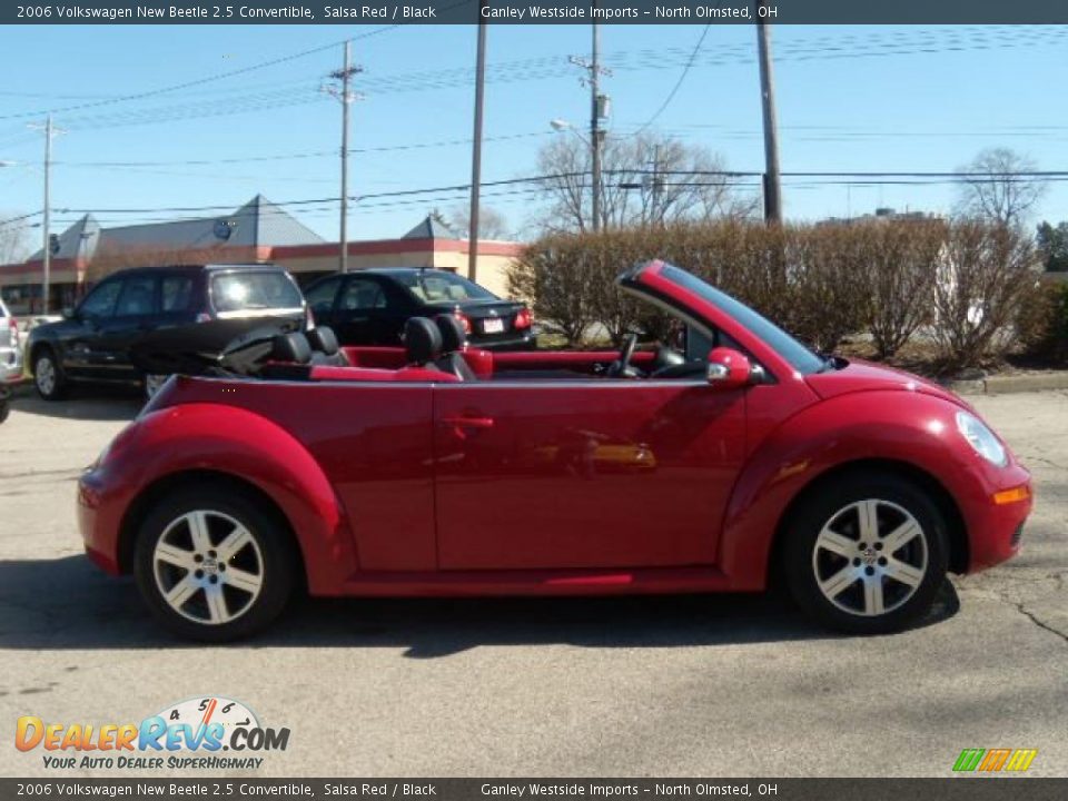 2006 Volkswagen New Beetle 2.5 Convertible Salsa Red / Black Photo #12