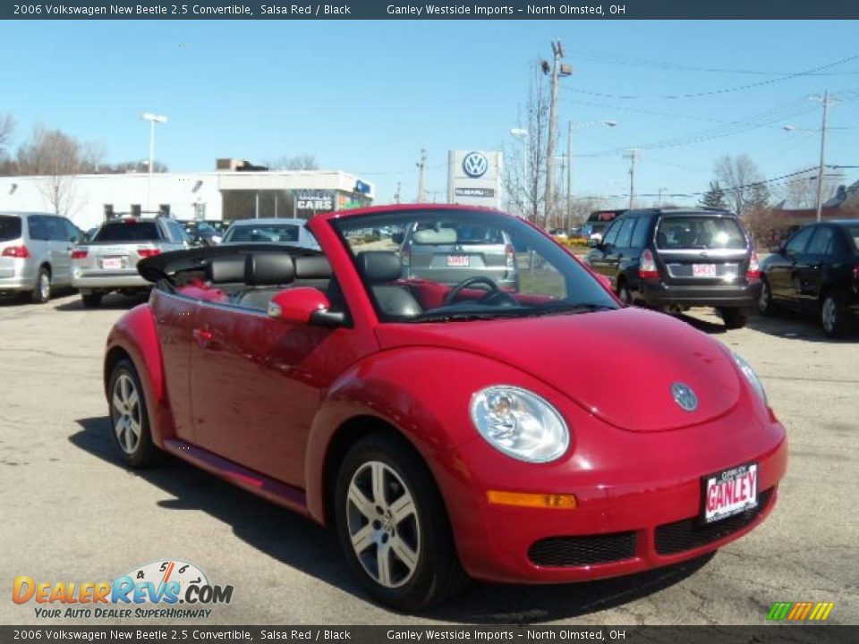 2006 Volkswagen New Beetle 2.5 Convertible Salsa Red / Black Photo #13