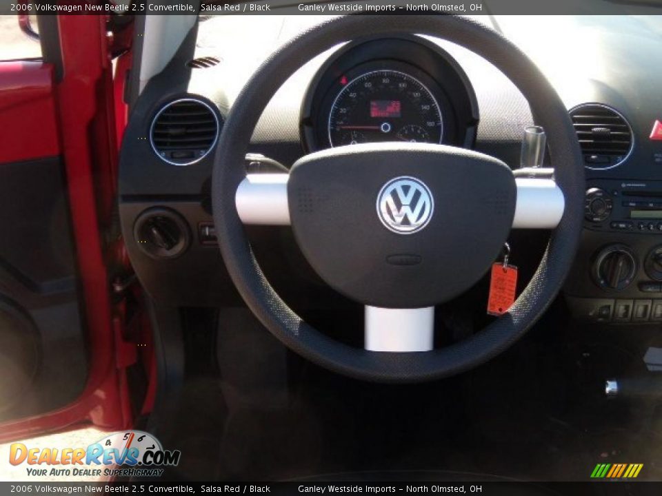 2006 Volkswagen New Beetle 2.5 Convertible Salsa Red / Black Photo #19