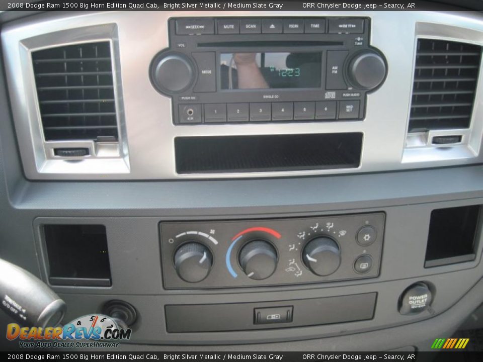 2008 Dodge Ram 1500 Big Horn Edition Quad Cab Bright Silver Metallic / Medium Slate Gray Photo #4