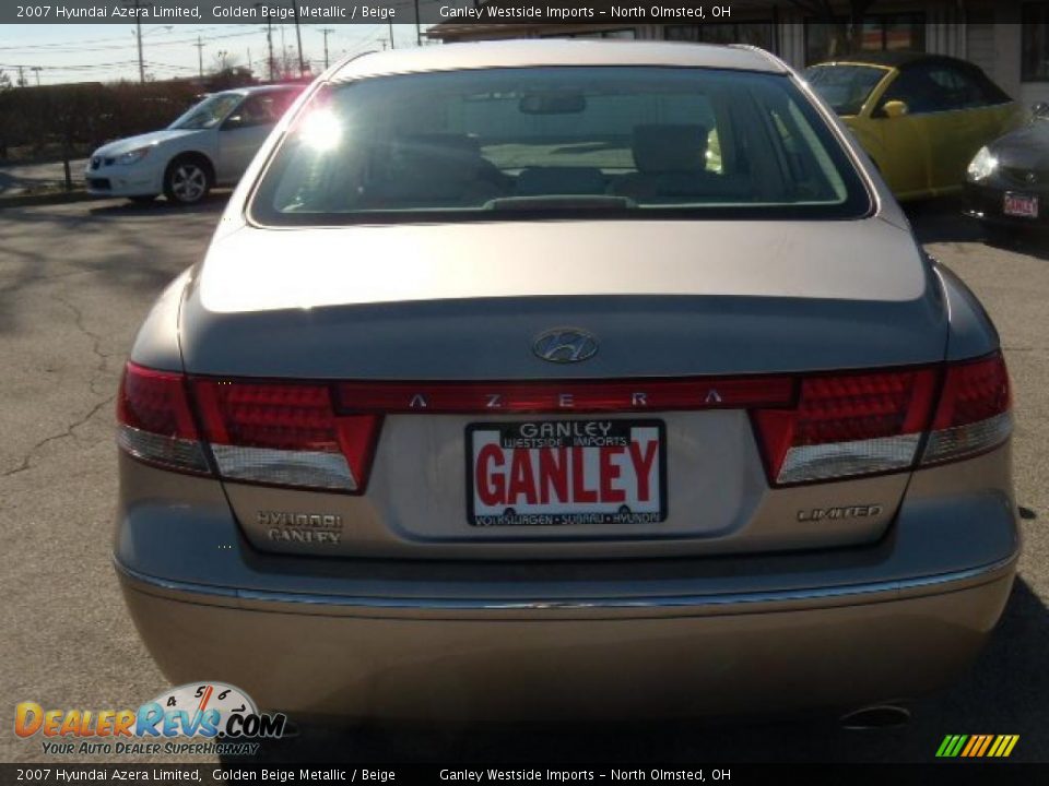 2007 Hyundai Azera Limited Golden Beige Metallic / Beige Photo #4