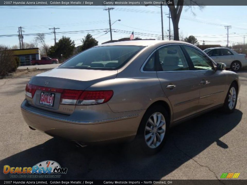 2007 Hyundai Azera Limited Golden Beige Metallic / Beige Photo #5