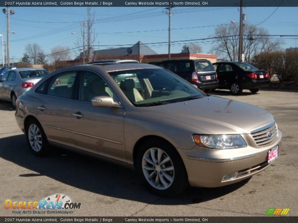 2007 Hyundai Azera Limited Golden Beige Metallic / Beige Photo #7