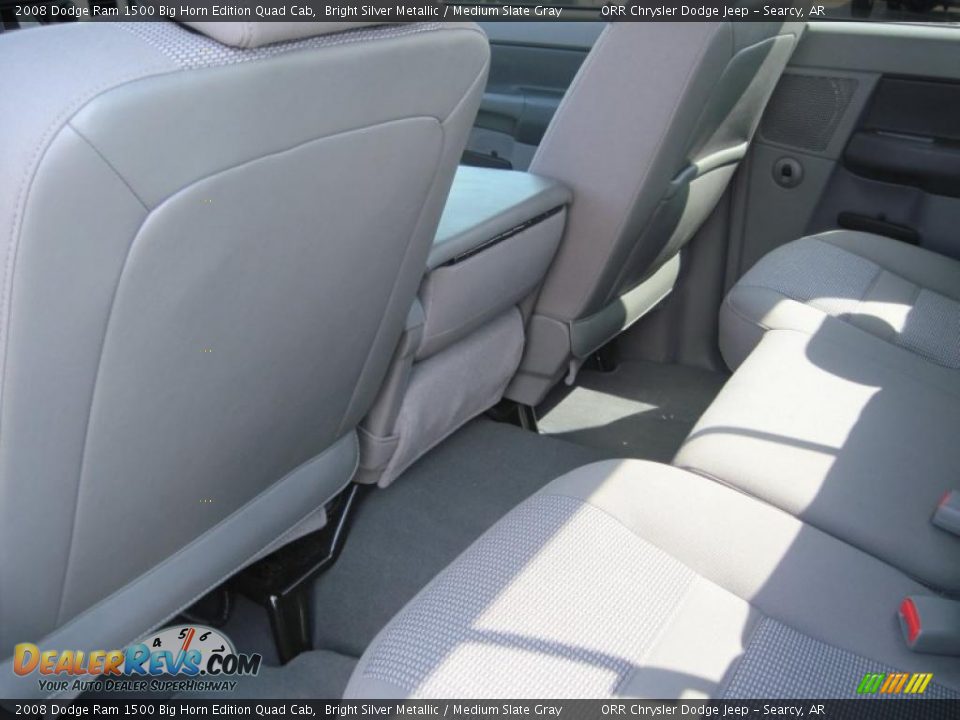 2008 Dodge Ram 1500 Big Horn Edition Quad Cab Bright Silver Metallic / Medium Slate Gray Photo #9