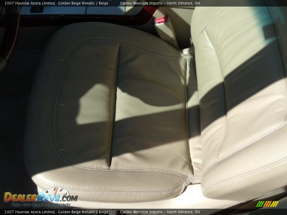 2007 Hyundai Azera Limited Golden Beige Metallic / Beige Photo #10