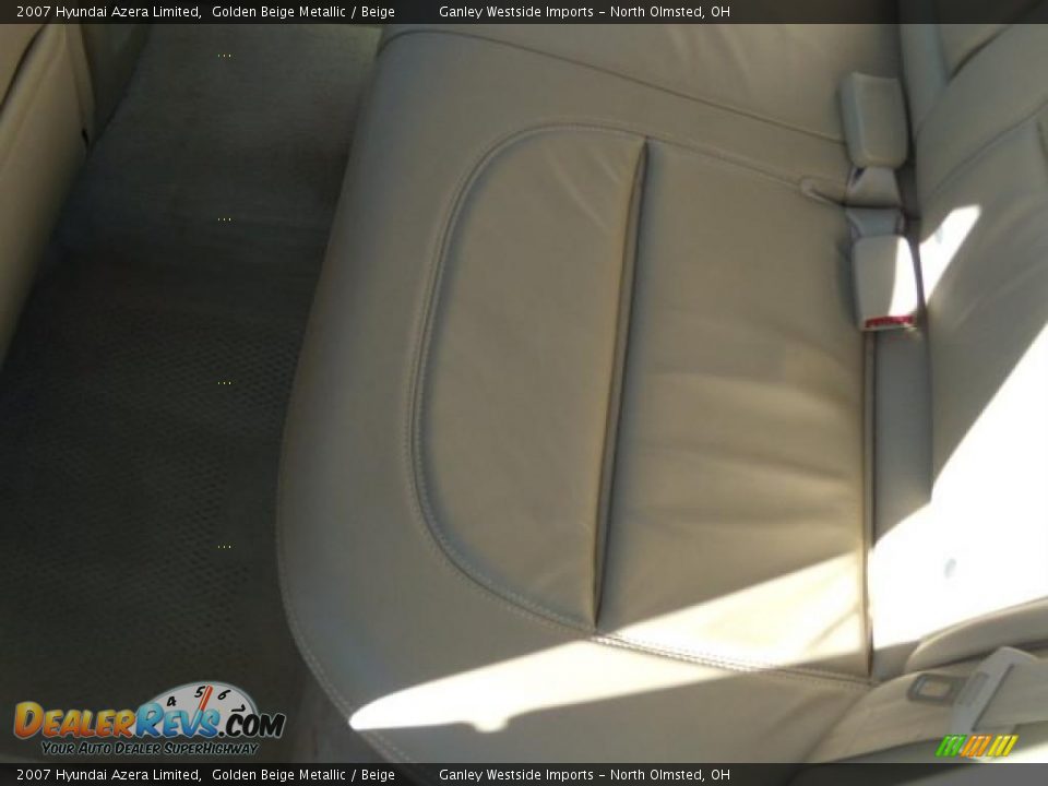 2007 Hyundai Azera Limited Golden Beige Metallic / Beige Photo #11