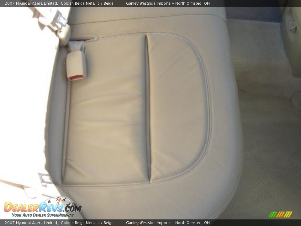 2007 Hyundai Azera Limited Golden Beige Metallic / Beige Photo #12