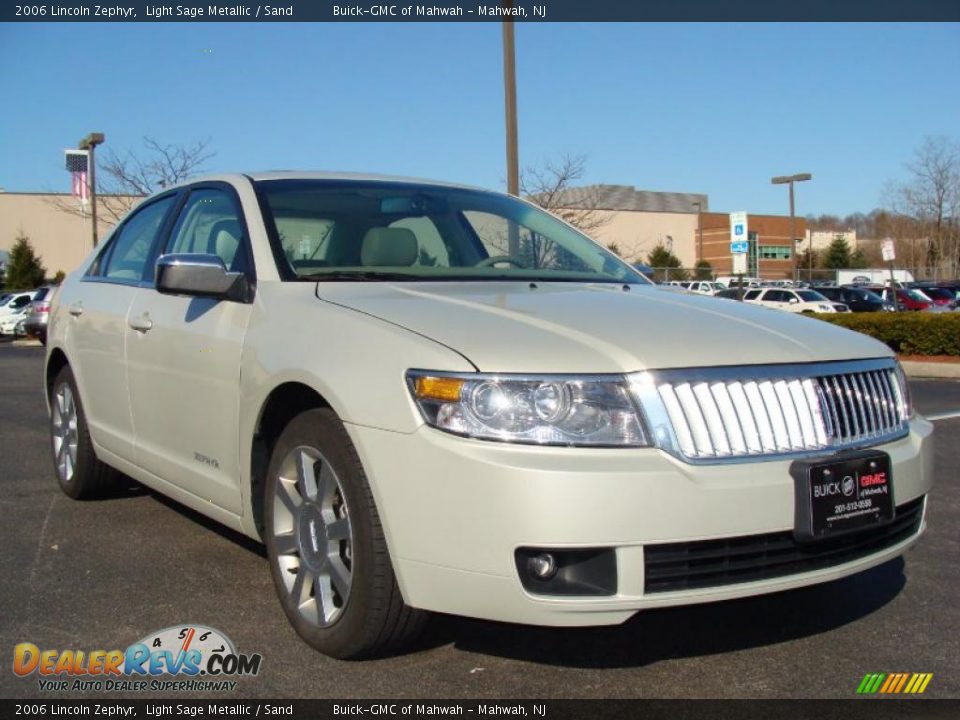 2006 Lincoln Zephyr Light Sage Metallic / Sand Photo #3