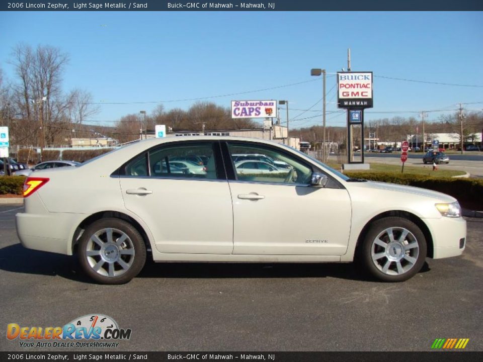 2006 Lincoln Zephyr Light Sage Metallic / Sand Photo #4