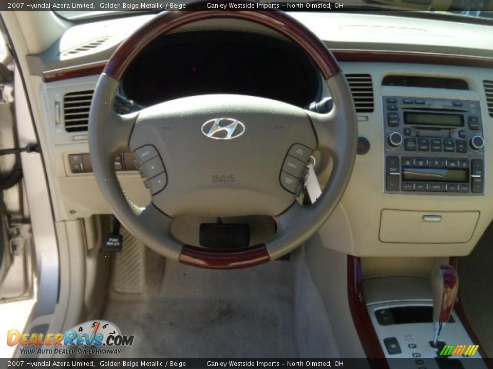 2007 Hyundai Azera Limited Golden Beige Metallic / Beige Photo #15