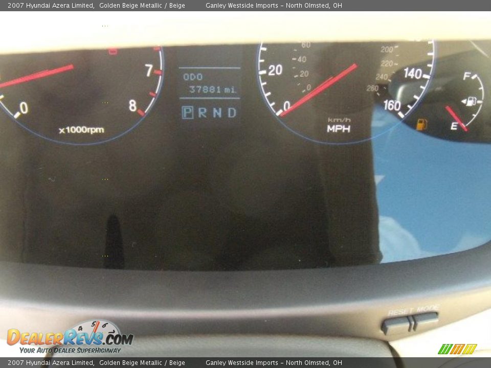 2007 Hyundai Azera Limited Golden Beige Metallic / Beige Photo #16