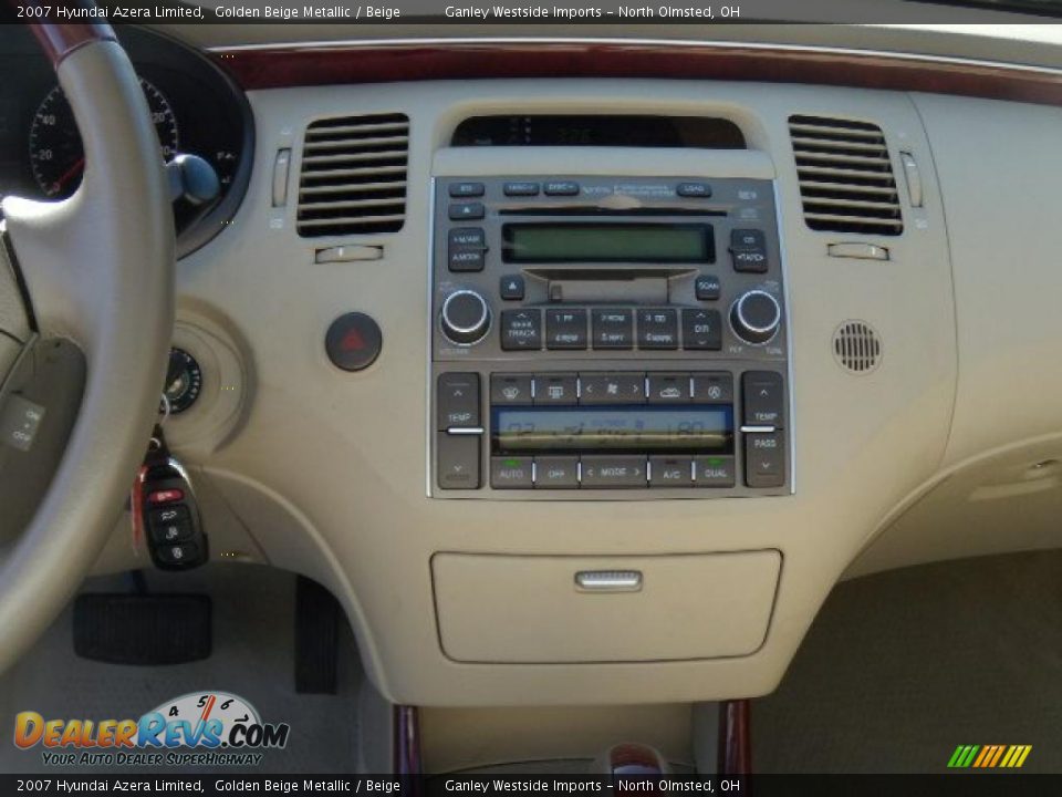 2007 Hyundai Azera Limited Golden Beige Metallic / Beige Photo #19