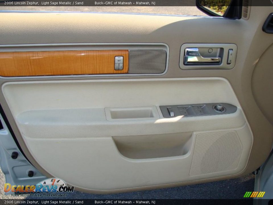 2006 Lincoln Zephyr Light Sage Metallic / Sand Photo #12