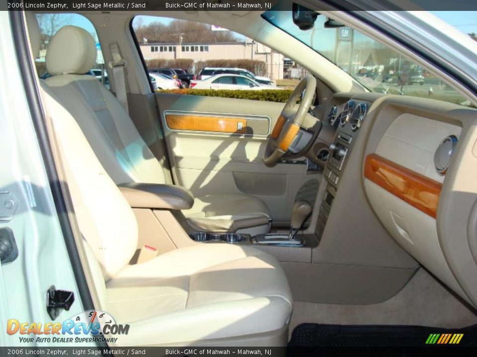 2006 Lincoln Zephyr Light Sage Metallic / Sand Photo #14