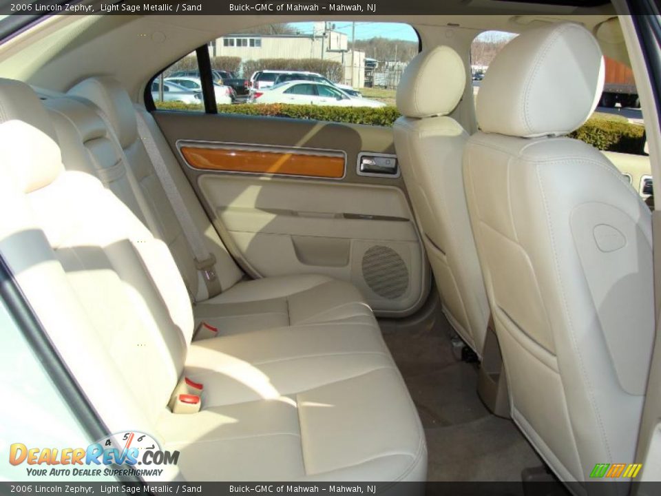 2006 Lincoln Zephyr Light Sage Metallic / Sand Photo #15