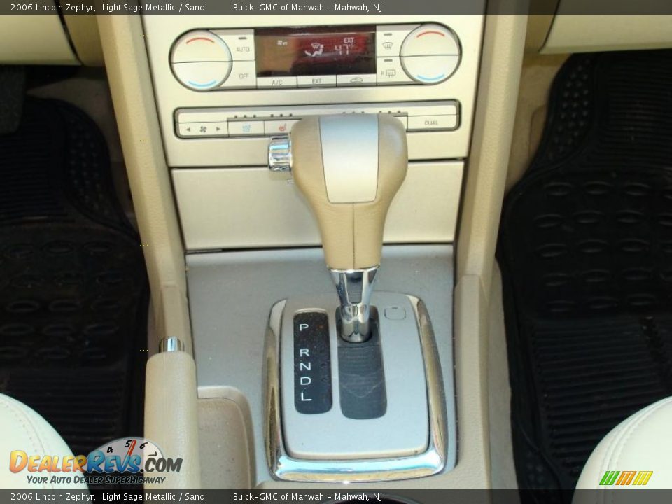 2006 Lincoln Zephyr Light Sage Metallic / Sand Photo #19
