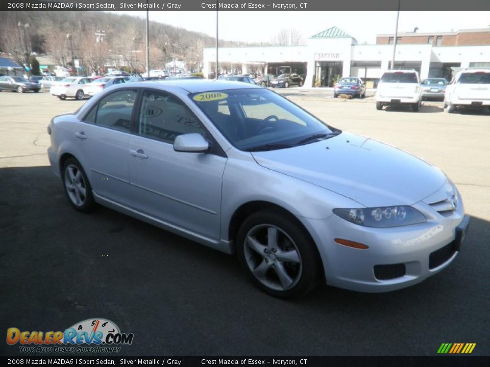 2008 Mazda MAZDA6 i Sport Sedan Silver Metallic / Gray Photo #3