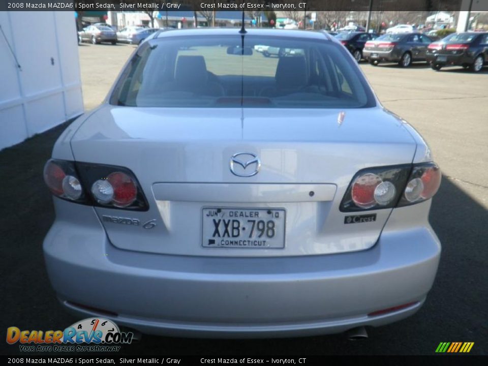 2008 Mazda MAZDA6 i Sport Sedan Silver Metallic / Gray Photo #8