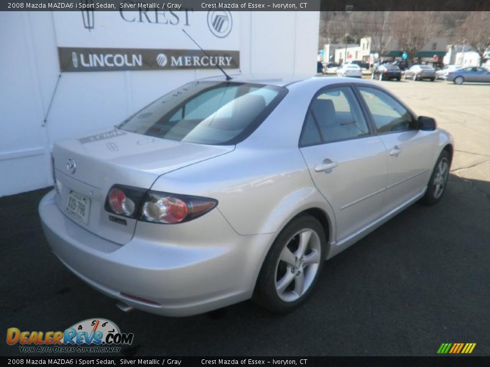 2008 Mazda MAZDA6 i Sport Sedan Silver Metallic / Gray Photo #9