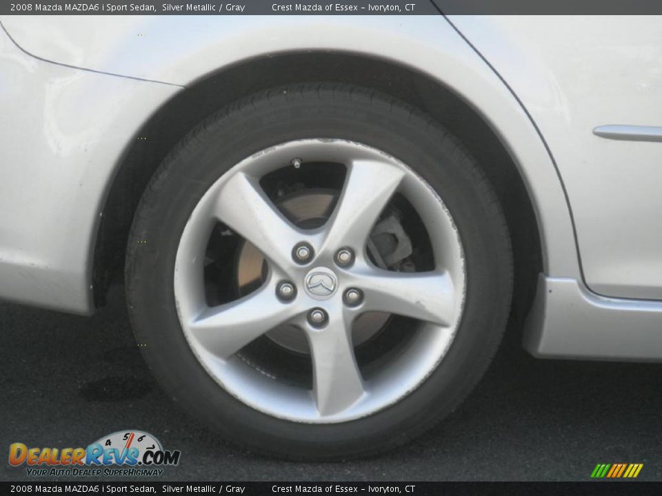 2008 Mazda MAZDA6 i Sport Sedan Silver Metallic / Gray Photo #17