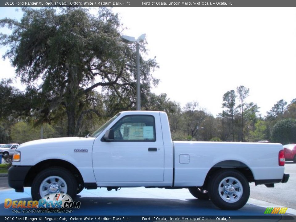 2010 Ford Ranger XL Regular Cab Oxford White / Medium Dark Flint Photo #2