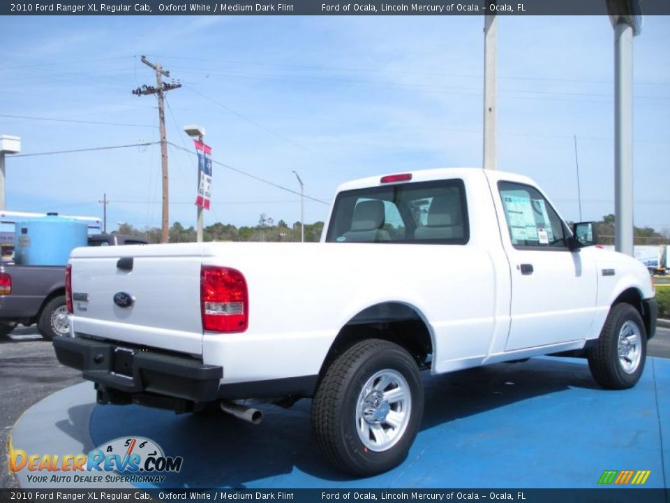 2010 Ford Ranger XL Regular Cab Oxford White / Medium Dark Flint Photo #3