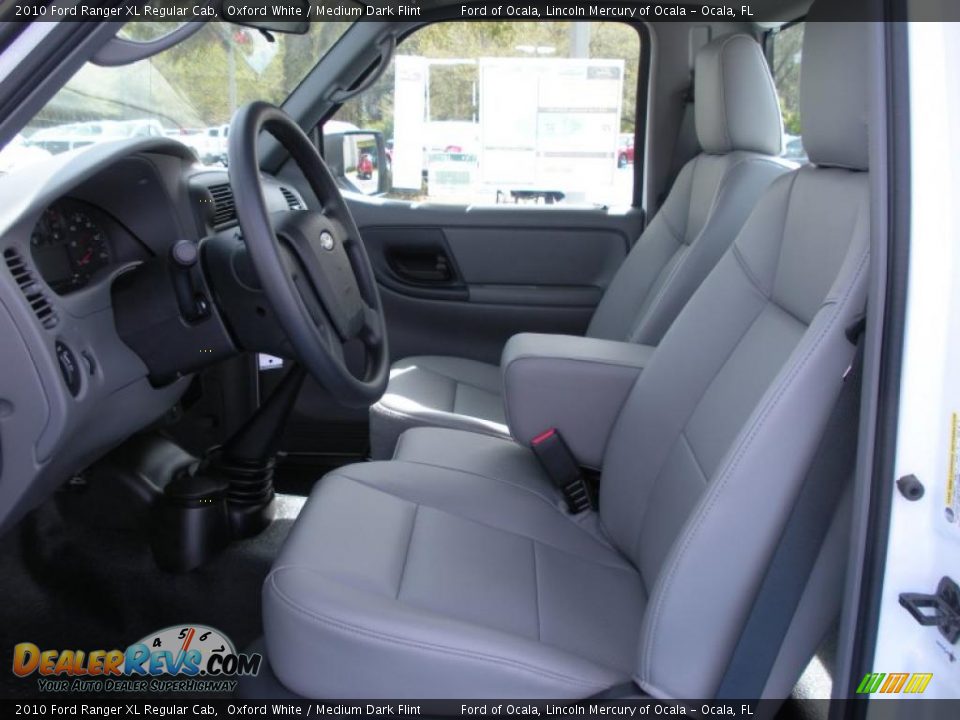 2010 Ford Ranger XL Regular Cab Oxford White / Medium Dark Flint Photo #5