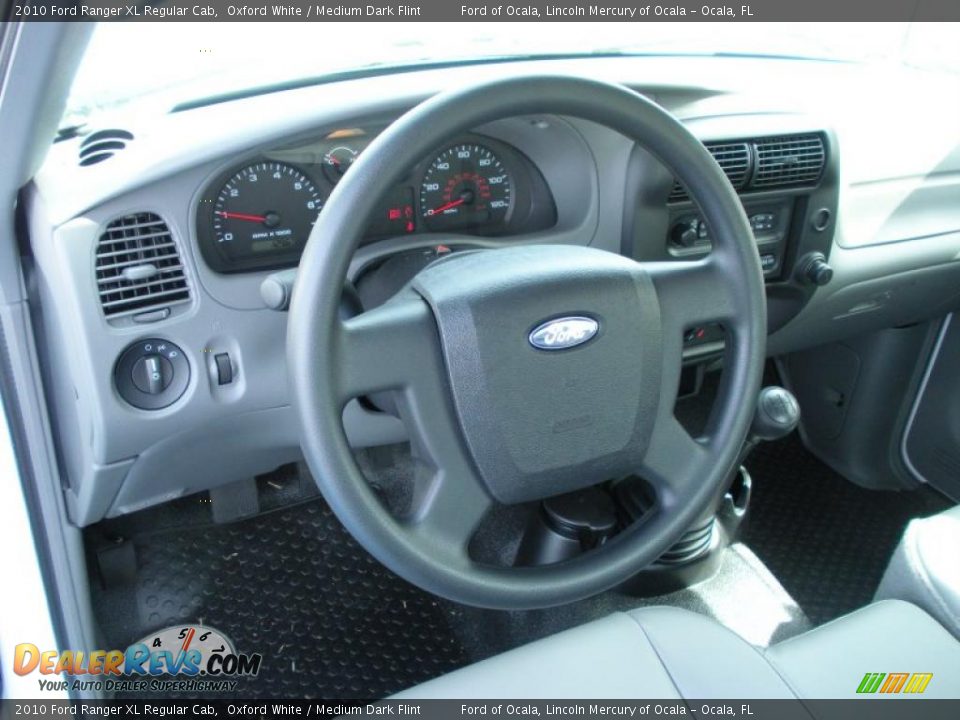2010 Ford Ranger XL Regular Cab Oxford White / Medium Dark Flint Photo #6
