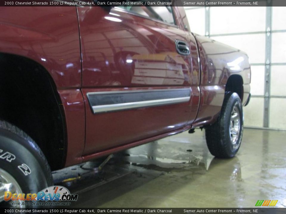 2003 Chevrolet Silverado 1500 LS Regular Cab 4x4 Dark Carmine Red Metallic / Dark Charcoal Photo #4