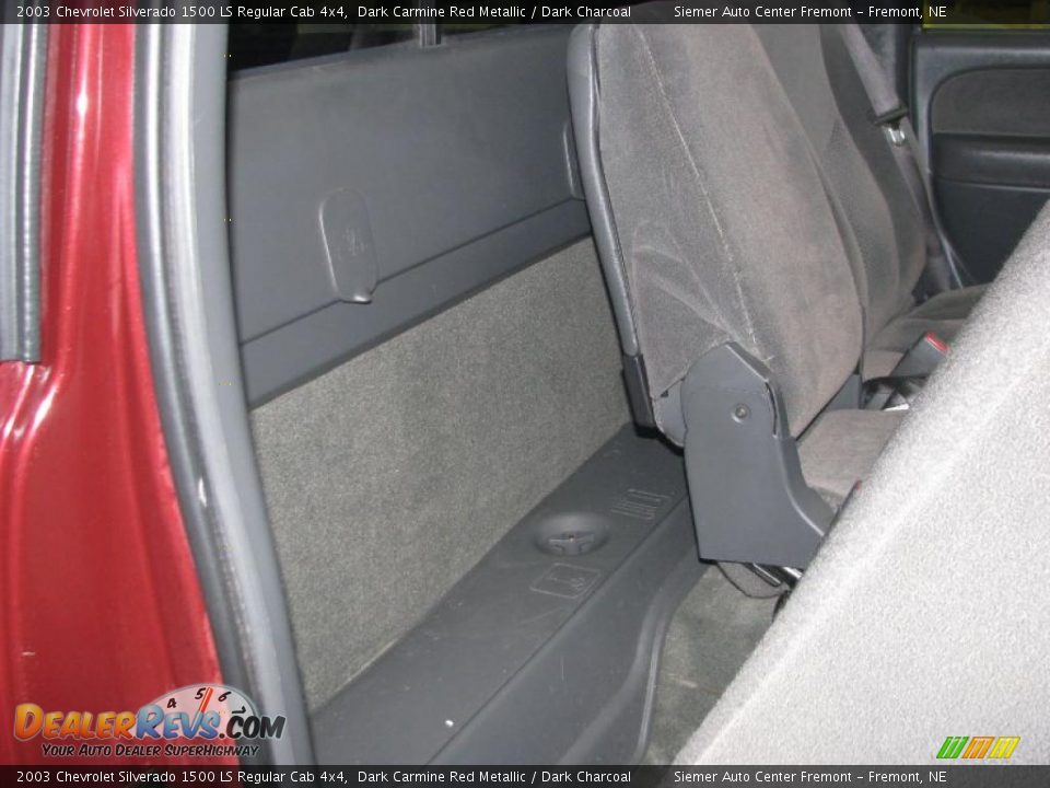 2003 Chevrolet Silverado 1500 LS Regular Cab 4x4 Dark Carmine Red Metallic / Dark Charcoal Photo #11