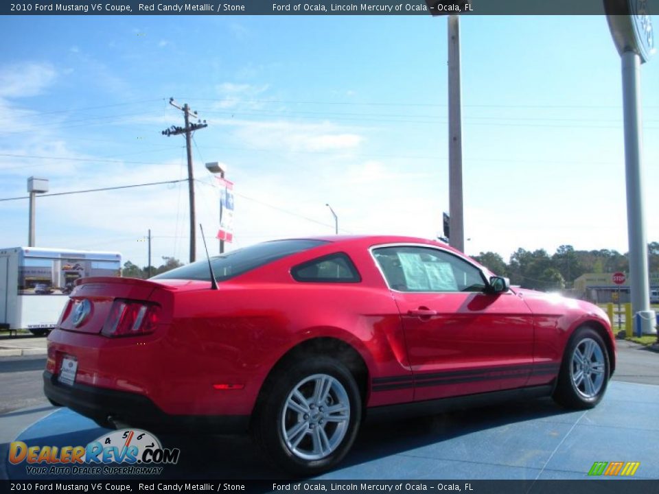 2010 Ford Mustang V6 Coupe Red Candy Metallic / Stone Photo #5