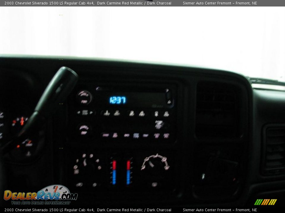2003 Chevrolet Silverado 1500 LS Regular Cab 4x4 Dark Carmine Red Metallic / Dark Charcoal Photo #15