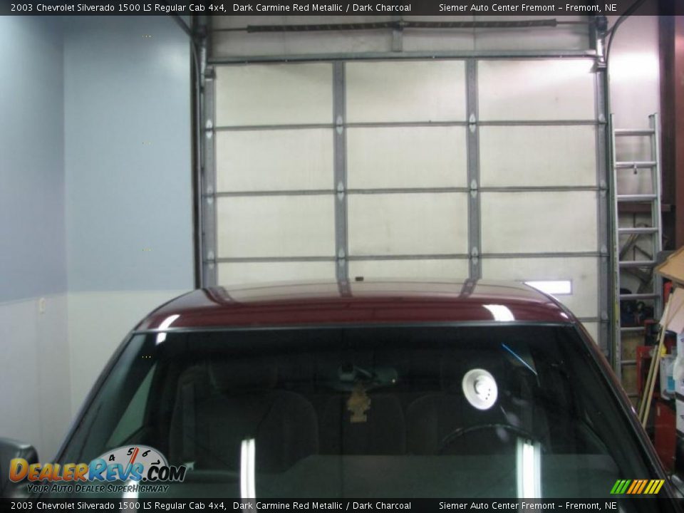 2003 Chevrolet Silverado 1500 LS Regular Cab 4x4 Dark Carmine Red Metallic / Dark Charcoal Photo #17