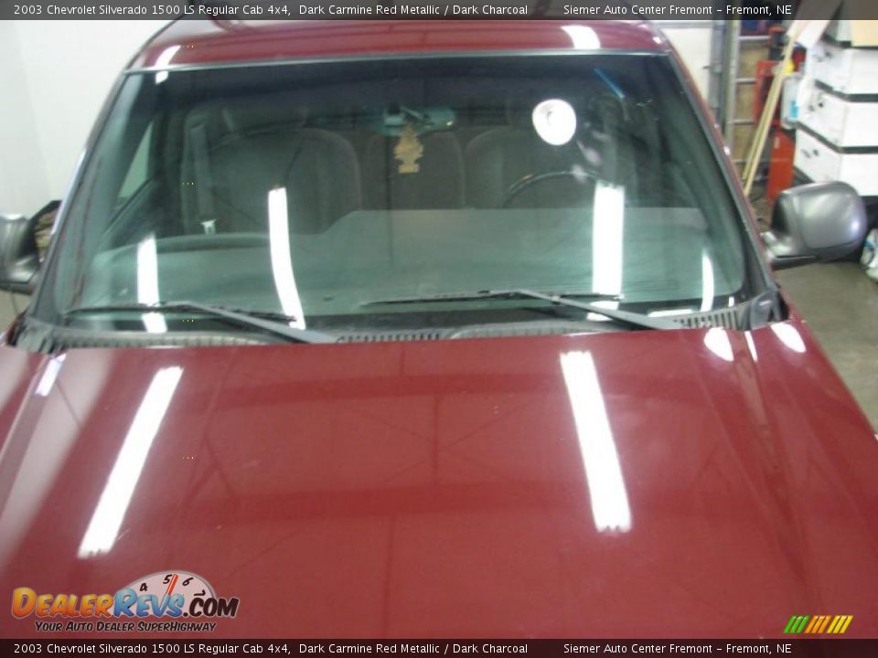 2003 Chevrolet Silverado 1500 LS Regular Cab 4x4 Dark Carmine Red Metallic / Dark Charcoal Photo #18