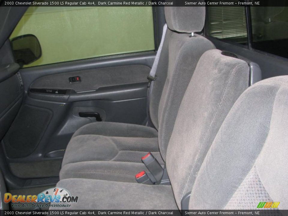 2003 Chevrolet Silverado 1500 LS Regular Cab 4x4 Dark Carmine Red Metallic / Dark Charcoal Photo #20