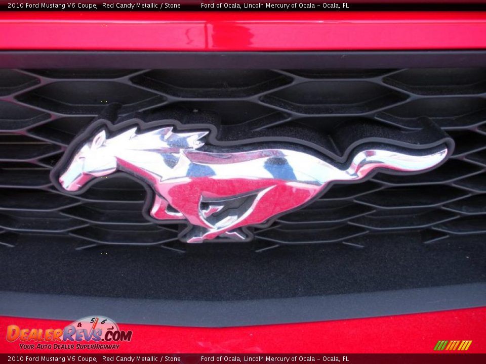 2010 Ford Mustang V6 Coupe Red Candy Metallic / Stone Photo #10