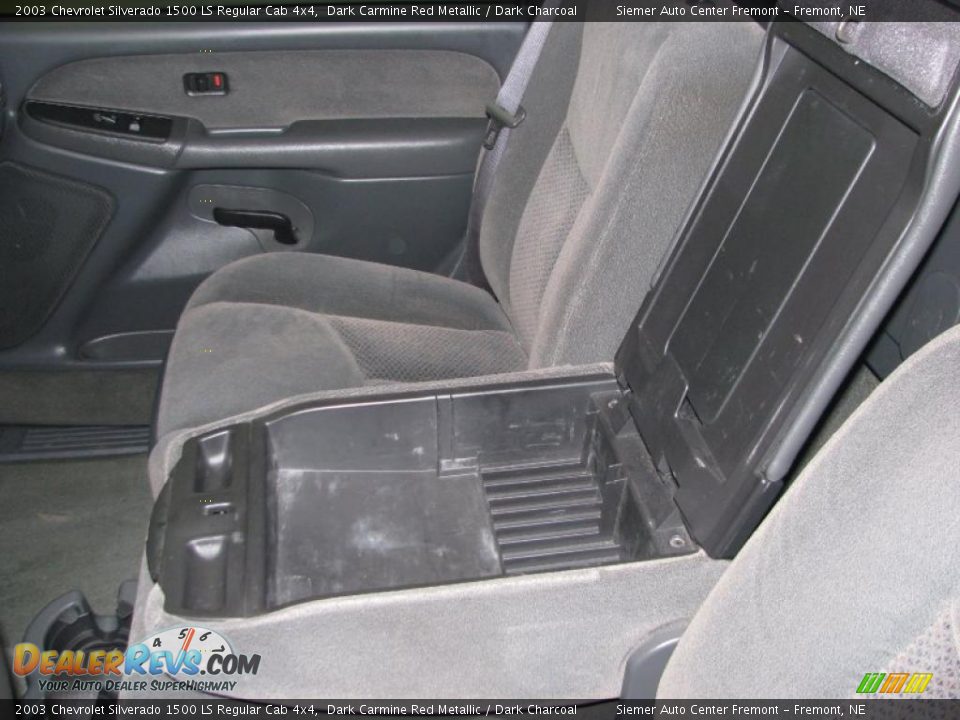 2003 Chevrolet Silverado 1500 LS Regular Cab 4x4 Dark Carmine Red Metallic / Dark Charcoal Photo #21