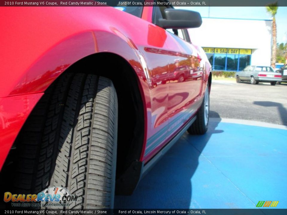 2010 Ford Mustang V6 Coupe Red Candy Metallic / Stone Photo #11