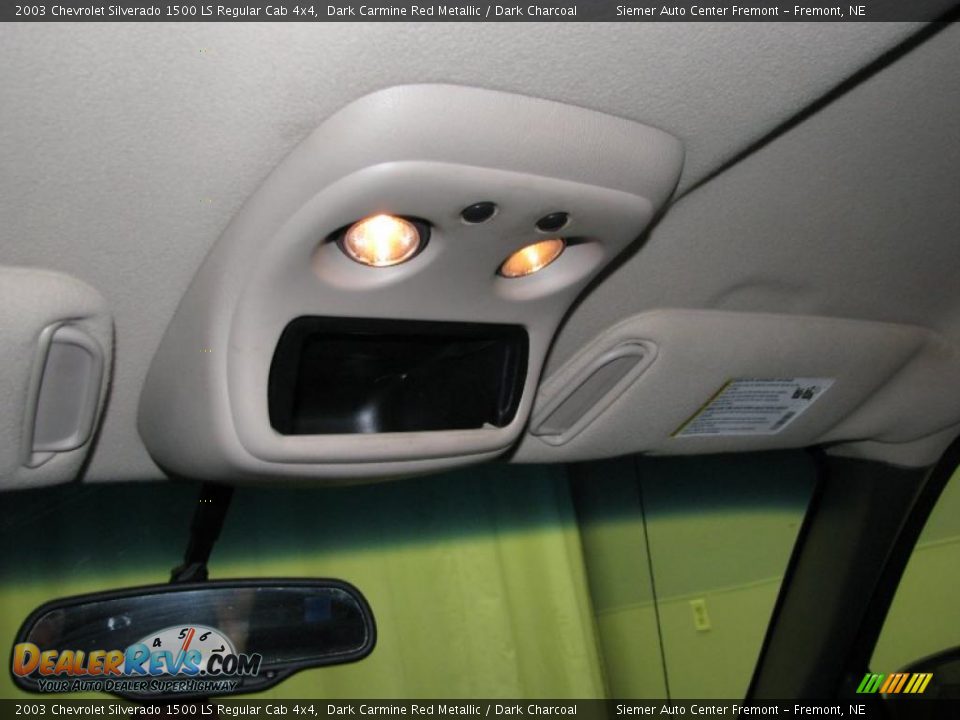 2003 Chevrolet Silverado 1500 LS Regular Cab 4x4 Dark Carmine Red Metallic / Dark Charcoal Photo #23