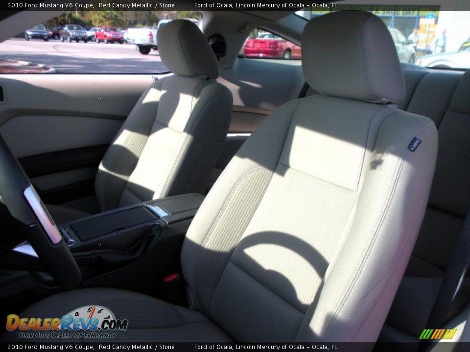 2010 Ford Mustang V6 Coupe Red Candy Metallic / Stone Photo #13