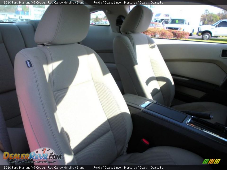 2010 Ford Mustang V6 Coupe Red Candy Metallic / Stone Photo #16