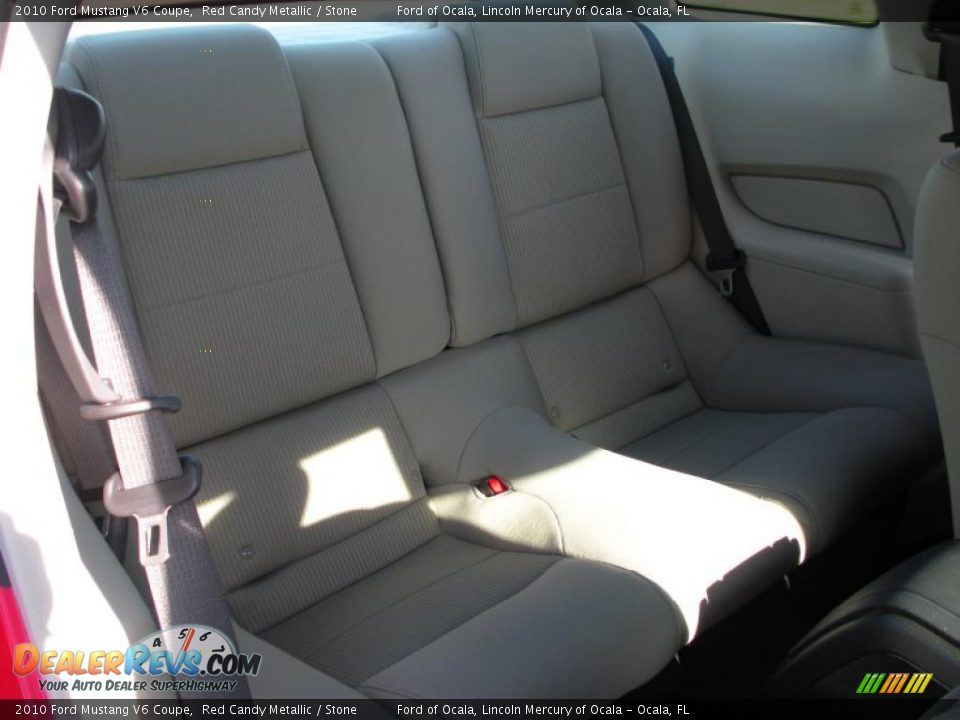 2010 Ford Mustang V6 Coupe Red Candy Metallic / Stone Photo #17