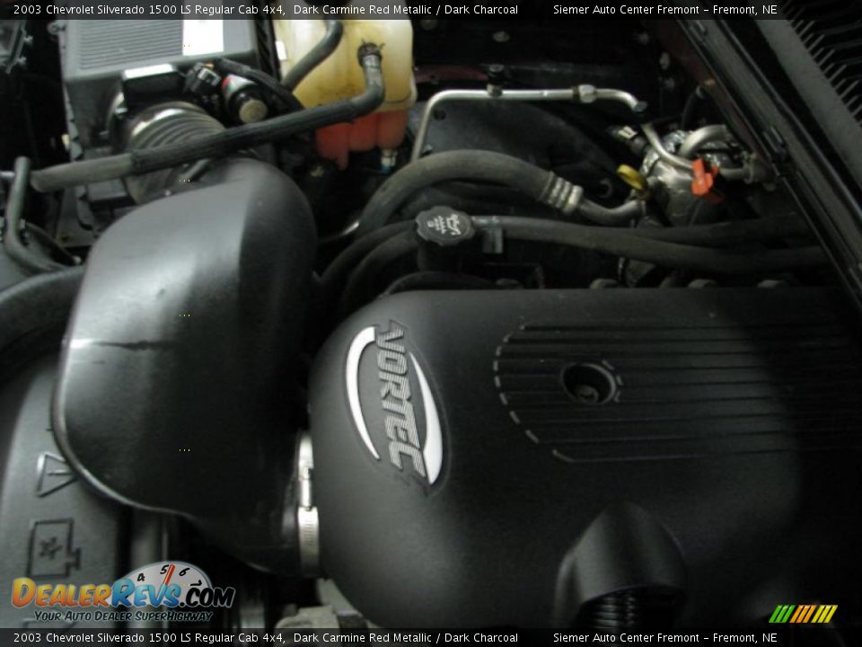 2003 Chevrolet Silverado 1500 LS Regular Cab 4x4 Dark Carmine Red Metallic / Dark Charcoal Photo #29
