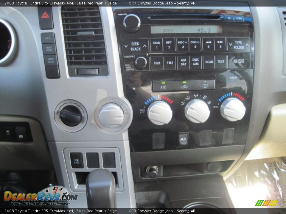 2008 Toyota Tundra SR5 CrewMax 4x4 Salsa Red Pearl / Beige Photo #10