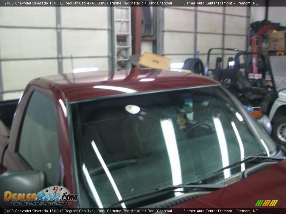 2003 Chevrolet Silverado 1500 LS Regular Cab 4x4 Dark Carmine Red Metallic / Dark Charcoal Photo #36