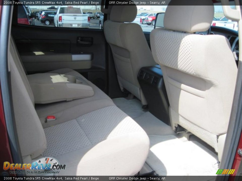 2008 Toyota Tundra SR5 CrewMax 4x4 Salsa Red Pearl / Beige Photo #16