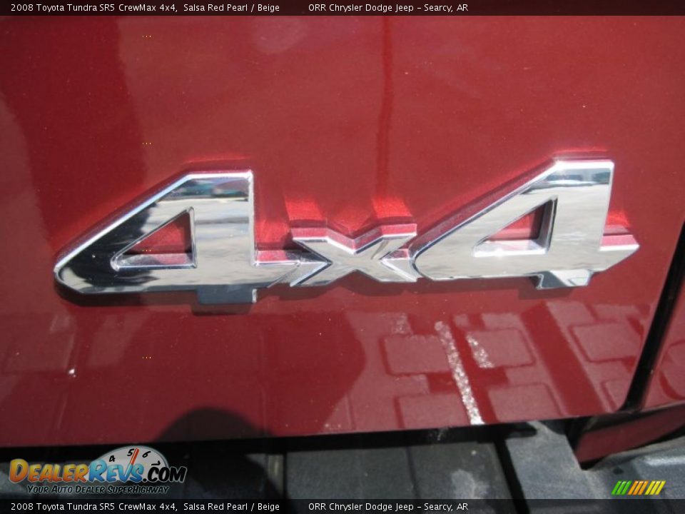 2008 Toyota Tundra SR5 CrewMax 4x4 Salsa Red Pearl / Beige Photo #17