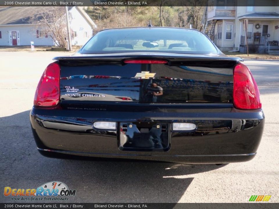 2006 Chevrolet Monte Carlo LS Black / Ebony Photo #6